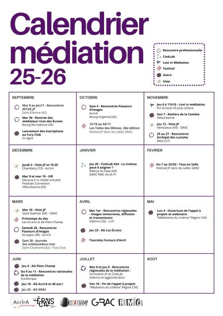 CALENDRIER 25-26